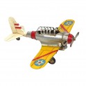 Avion miniature en Métal, Modèle Jaune, L 27 cm