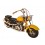 Scooter Miniature métal Vintage, Couleur Jaune, Modèle Italia L 26 cm