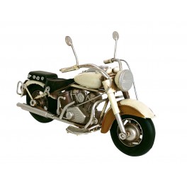 Scooter Miniature métal Vintage, Couleur Jaune, Modèle Italia L 26 cm