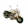 Moto Vintage miniature en Métal, Modèle Blanc et Noir, L 19 cm