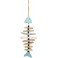 Déco Métal & Bois flotté : Suspension Poisson, H 60 cm