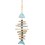 Déco Métal & Bois flotté : Suspension Poisson, H 60 cm