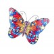 Papillon Mural en Fer : Orange Mandala, Collection Victoria, L 26 cm