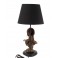 Lampe rouge et orange en verre, Veilleuse ou lampe d'ambiance en couleurs chaudes, Collection MOSAIK, H 37 cm