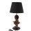 Lampe rouge et orange en verre, Veilleuse ou lampe d'ambiance en couleurs chaudes, Collection MOSAIK, H 37 cm