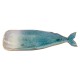 Petit Plateau Baleine en grès Bleu, Collection Marine Quimper, L 18 cm