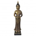 Statuette Africaine en pagne kita & Cruche 2, Collection Ethnik, H 42 cm