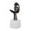 Sculpture Design : Visage sur socle & Envoi d'un baiser. H 57 cm