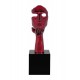 Sculpture Design : Visage sur socle & Envoi d'un baiser. H 57 cm