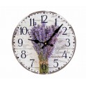 Horloge murale lavande de Provence, Mod 4, 34 cm