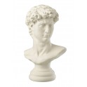 Sculpture Résine : Buste de David XL, Blanc, H 36 cm